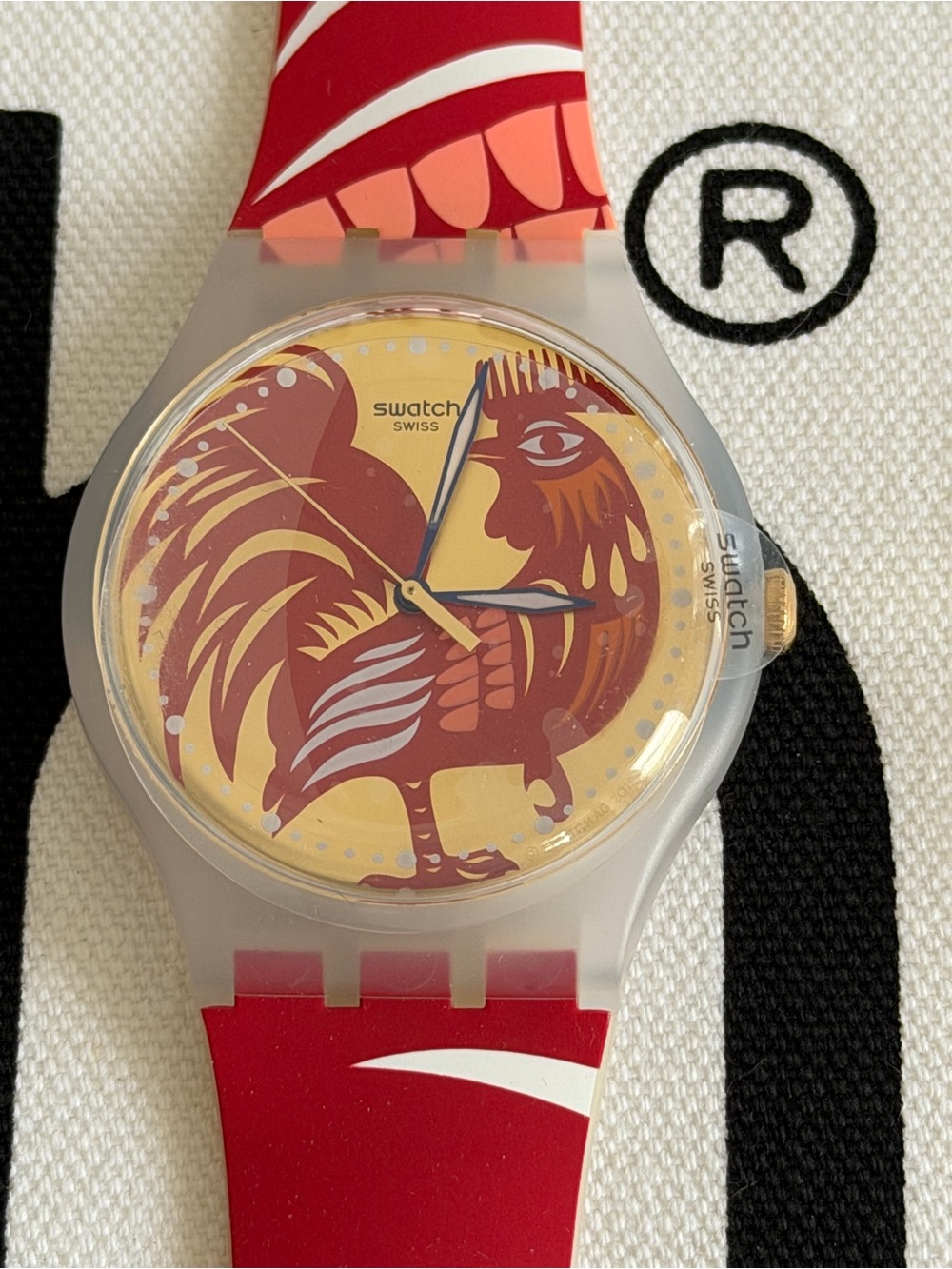 Swatch Rocking Rooster SUOZ226 Chinese New
Year 2017 Unisex New